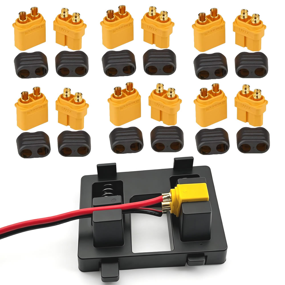 Drone Battery Connector - موصل XT60 مع غلاف حماية، قابس