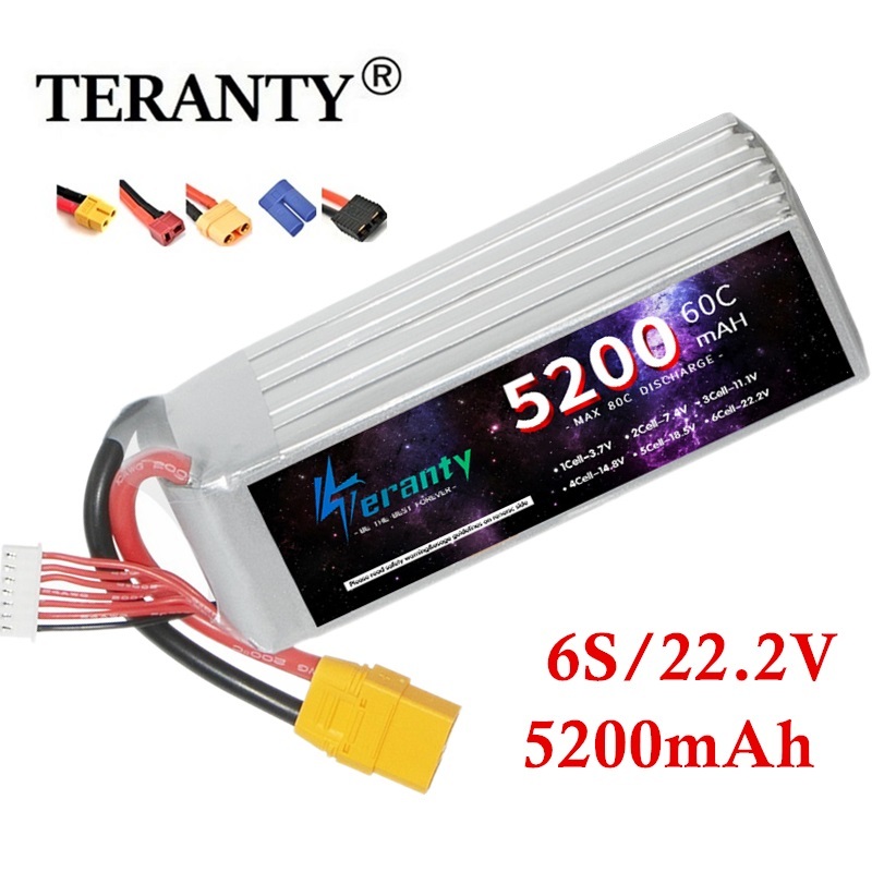 Drone Battery 6S - بطارية ليبو TERANTY مع سدادة للدبابات