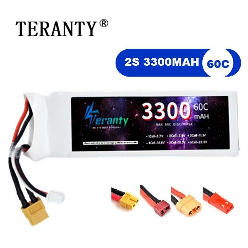 Drone Battery Connector - 2S 7.4 فولت يبو بطارية 3300
