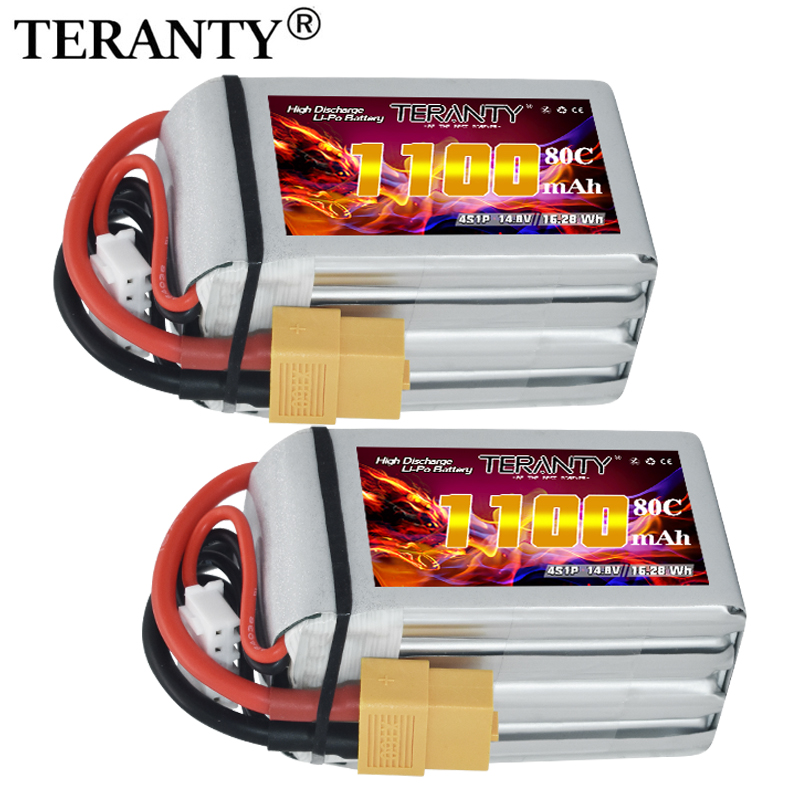 Drone Battery 4S - بطارية ليثيوم بوليمر TERANTY 4S 1100mAh