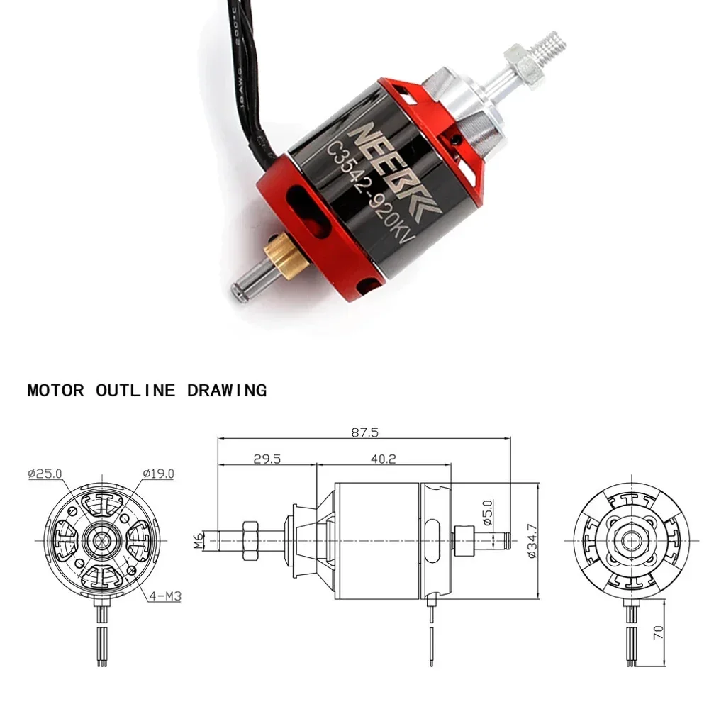 1/2/4 قطعة 3542 920KV 1400KV O - مراجعة Drone Battery 4S وسعره