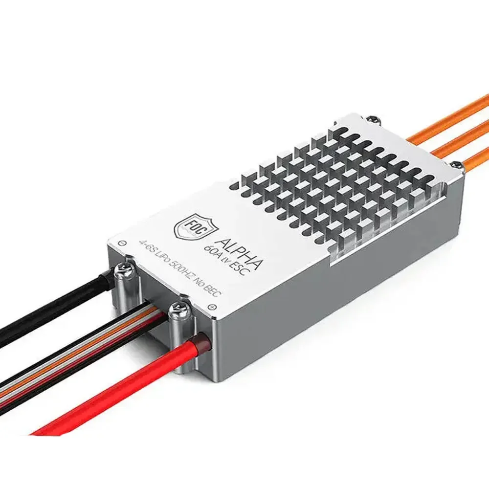 T-Motor ALPHA 60A 6S FOC ESC - - مراجعة Drone Battery High Voltage وسعره