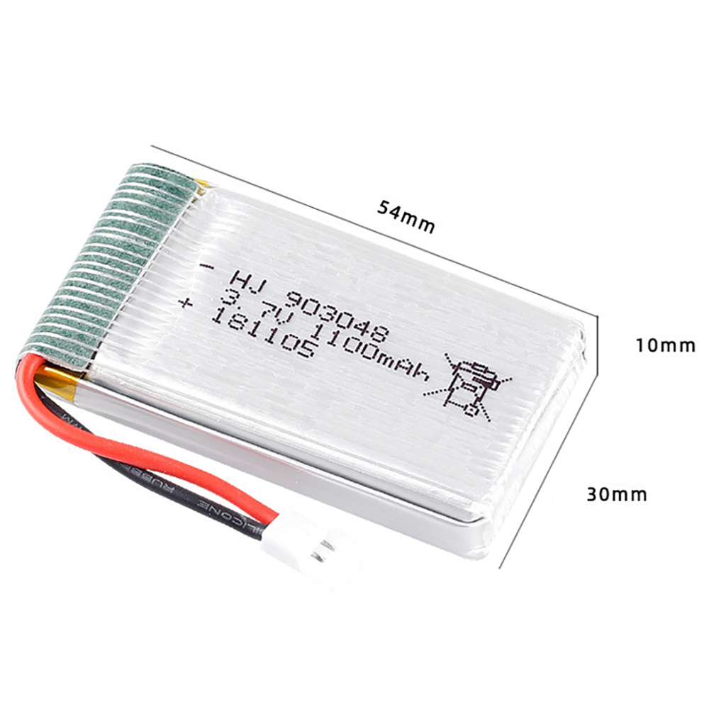 3.7V 1100mAh 903048 بطارية ليب - مراجعة Drone Battery Lipo وسعره