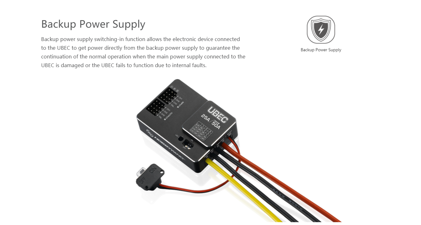 Hobbywing UBEC 25A 3-18S 10A 2 - مراجعة Drone Battery High Voltage وسعره