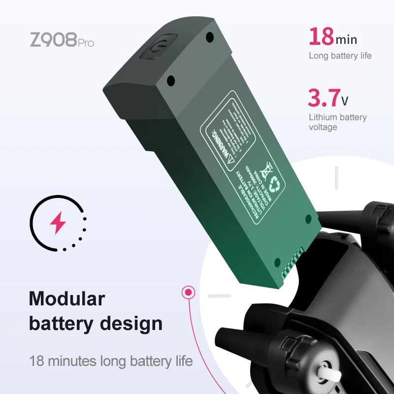 Z908 برو ماكس بطارية توصيل خار - مراجعة Drone Battery Lipo وسعره