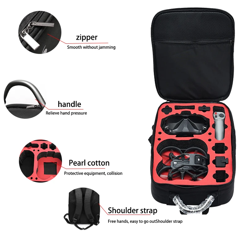 حقيبة ظهر محمولة من النايلون ح - مراجعة Drone Battery Bag وسعره
