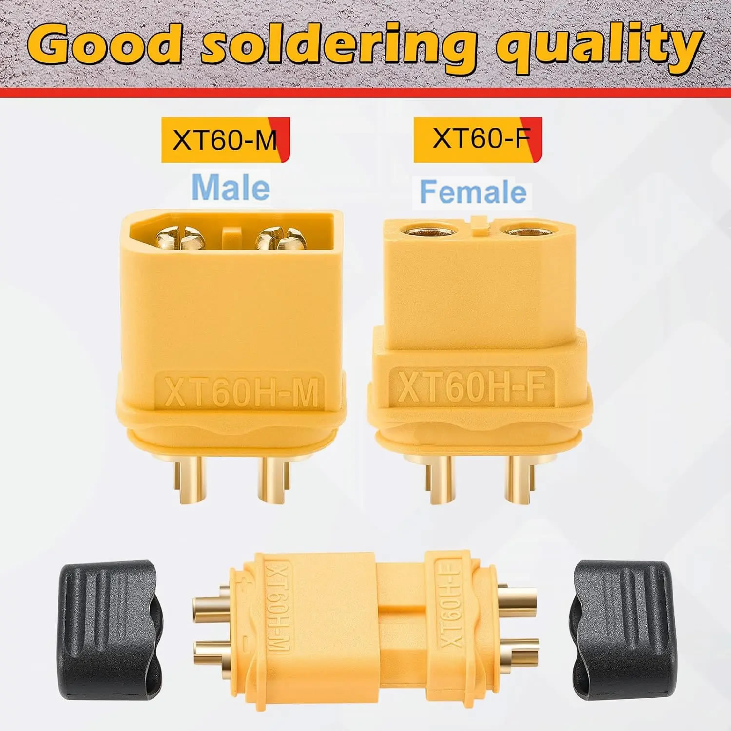موصل XT60 مع غلاف حماية، قابس  - مراجعة Drone Battery Connector وسعره