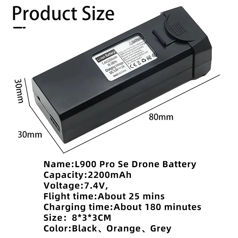 L900 PRO SE Max بطارية طائرة ب - مراجعة Drone Battery Li-Ion وسعره