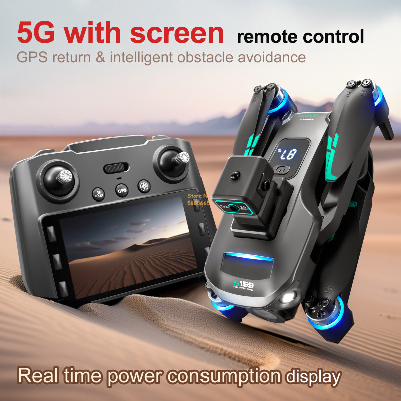 8K كاميرا مزدوجة 5G WIFI FPV ا - مراجعة Drone Battery Case وسعره