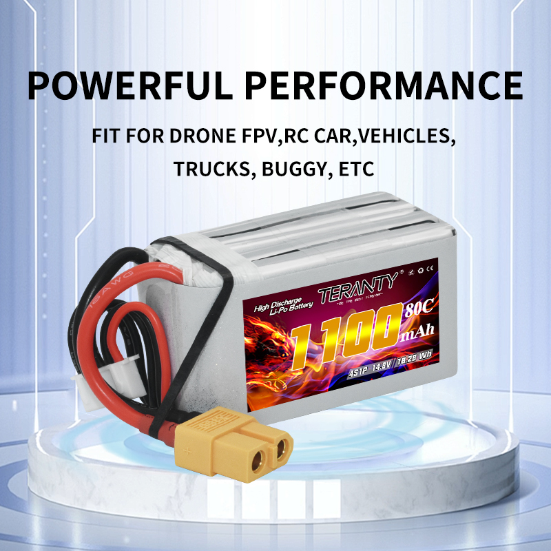 بطارية ليثيوم بوليمر TERANTY 4 - مراجعة Drone Battery 4S وسعره