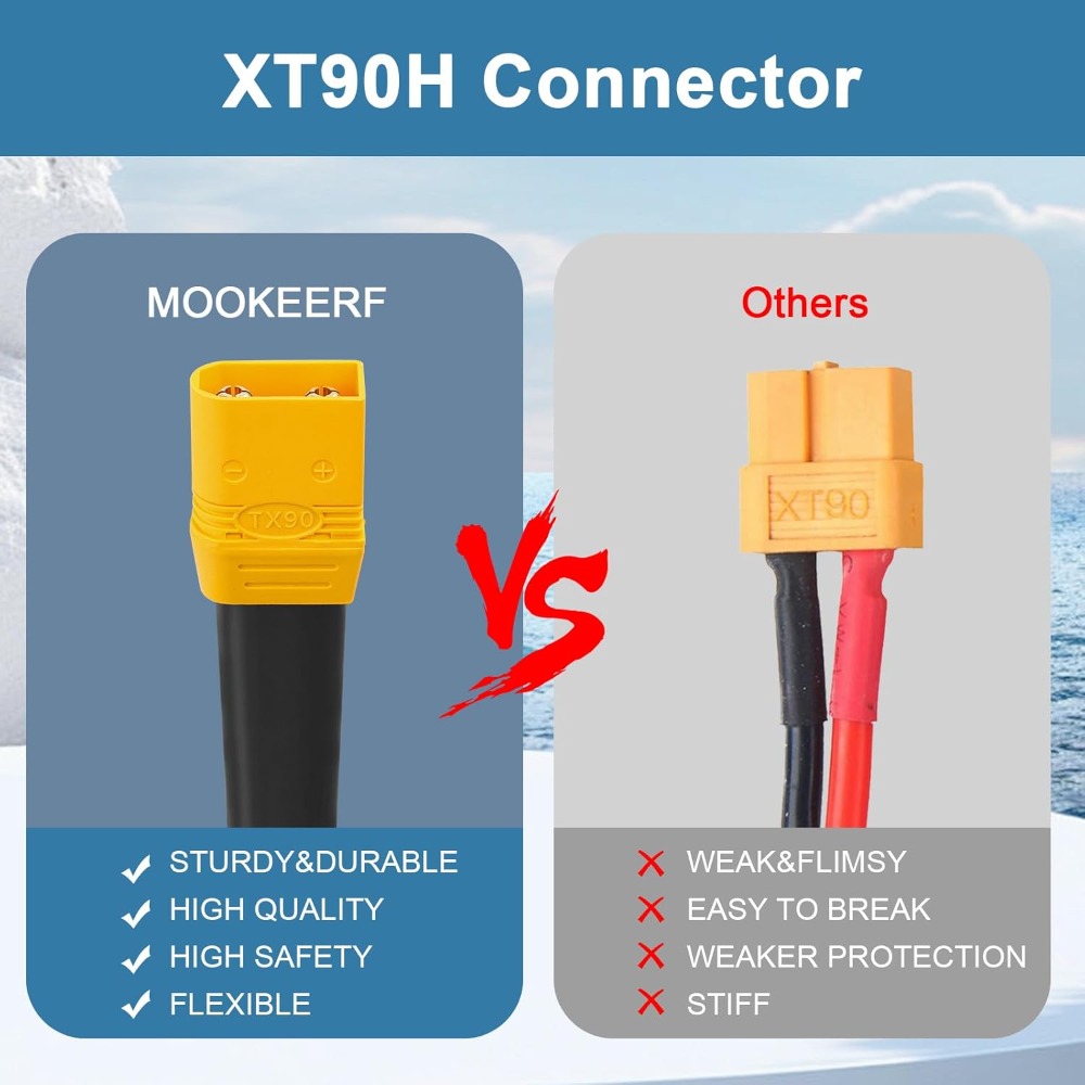XT90 إلى O كابل طرفي حلقي 10AW - مراجعة Drone Battery Connector وسعره