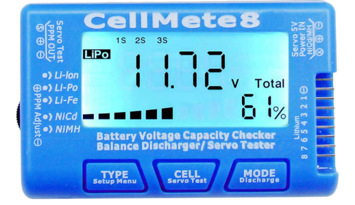 RC Cellmeter8 Cellmeter7 مدقق  - مراجعة Drone Battery Alarm وسعره