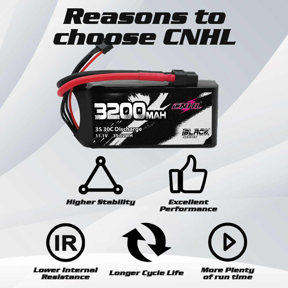 2 قطعة CNHL 3S يبو بطارية 40C  - مراجعة Drone Battery 3S وسعره