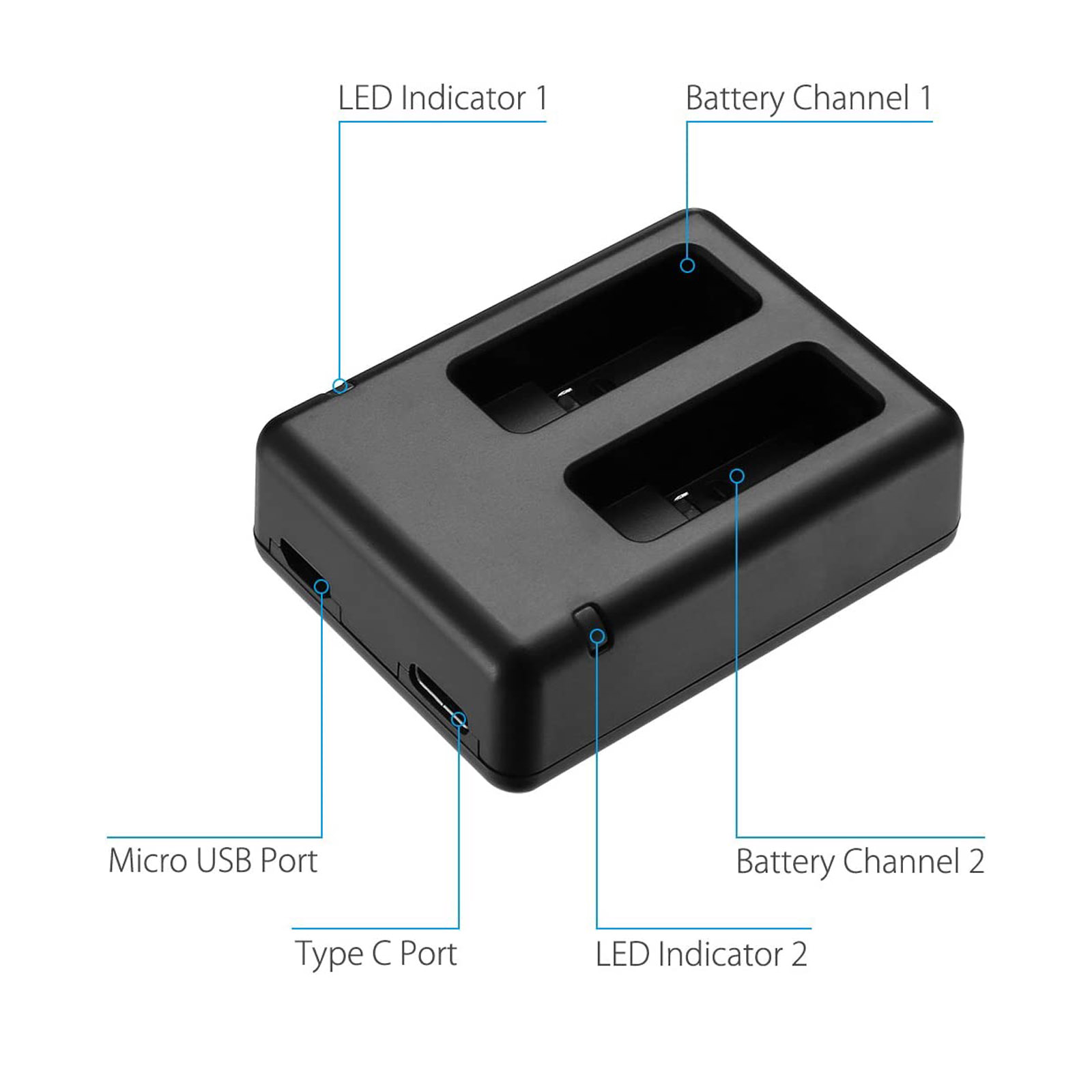 مناسبة لشاحن GOPRO Hero 5 AHDB - مراجعة Drone Battery Charger وسعره