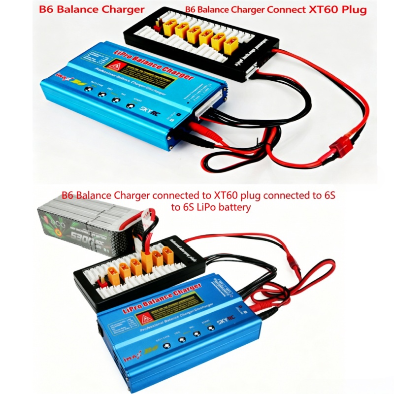 لوحة شحن متوازية 6 في 1 XT60 ل - مراجعة Drone Battery Parallel Board وسعره
