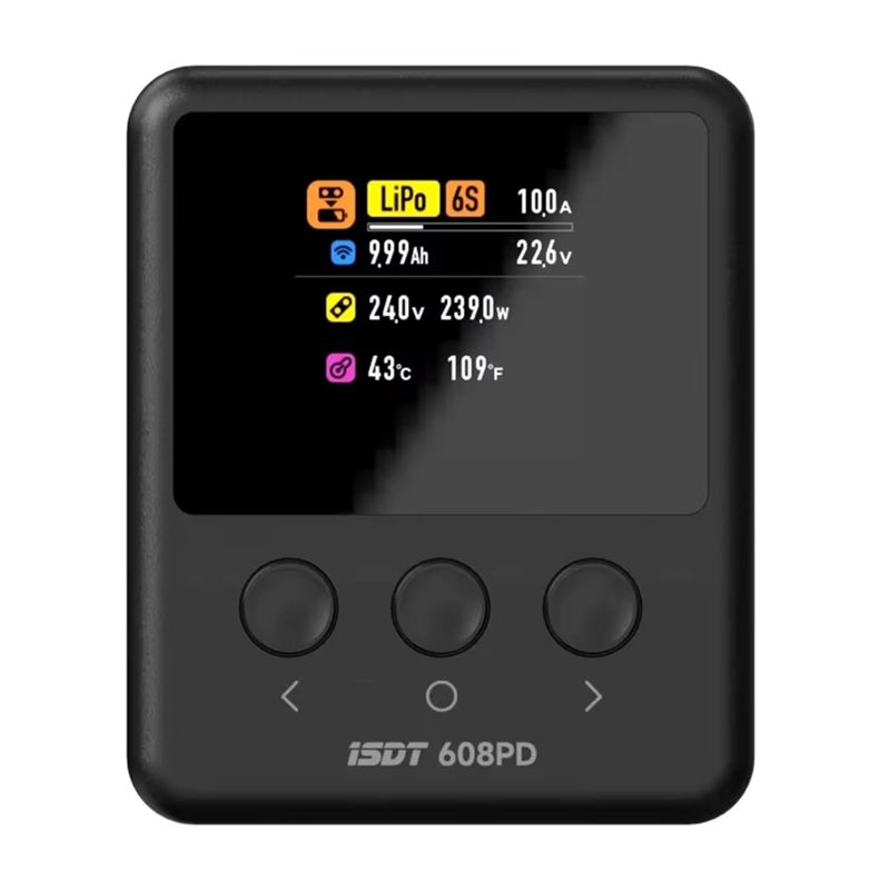 شاحن ISDT 608PD DC بقوة 240 وا - مراجعة Drone Battery Smart وسعره