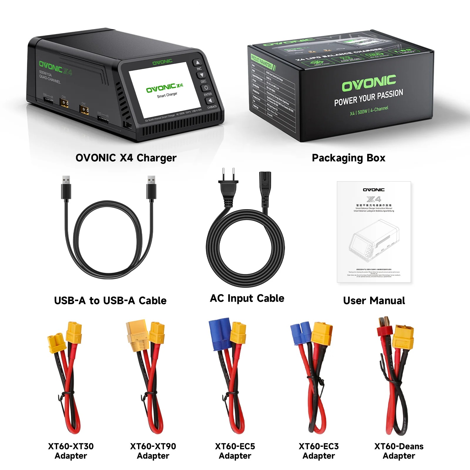 شاحن بطاريات ذكي Ovonic X4 AC5 - مراجعة Drone Battery Smart وسعره