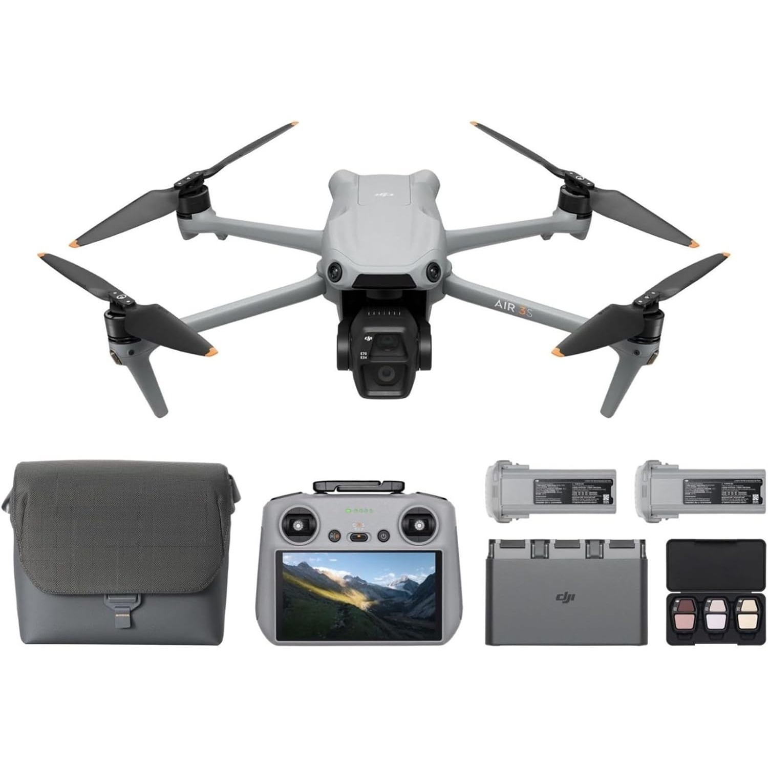 طائرة بدون طيار DJI Air 3S Fly - مراجعة Drone Battery 3S وسعره