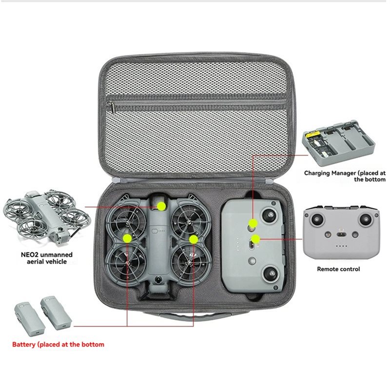حافظة واقية لجسم طائرة DJI Neo - مراجعة Drone Battery Bag وسعره
