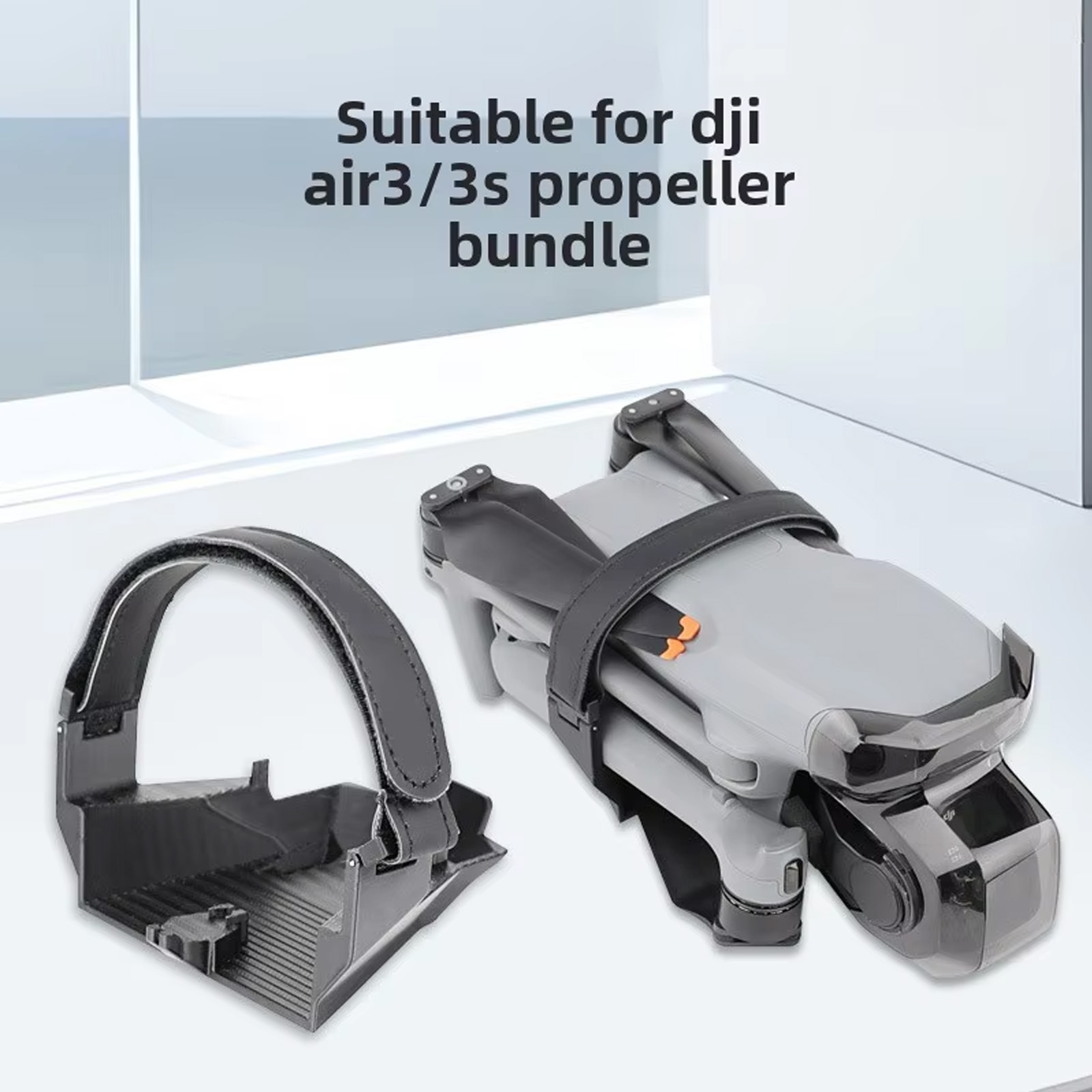 حامل مروحة Airixxi لتثبيت وحما - مراجعة Drone Battery Strap وسعره