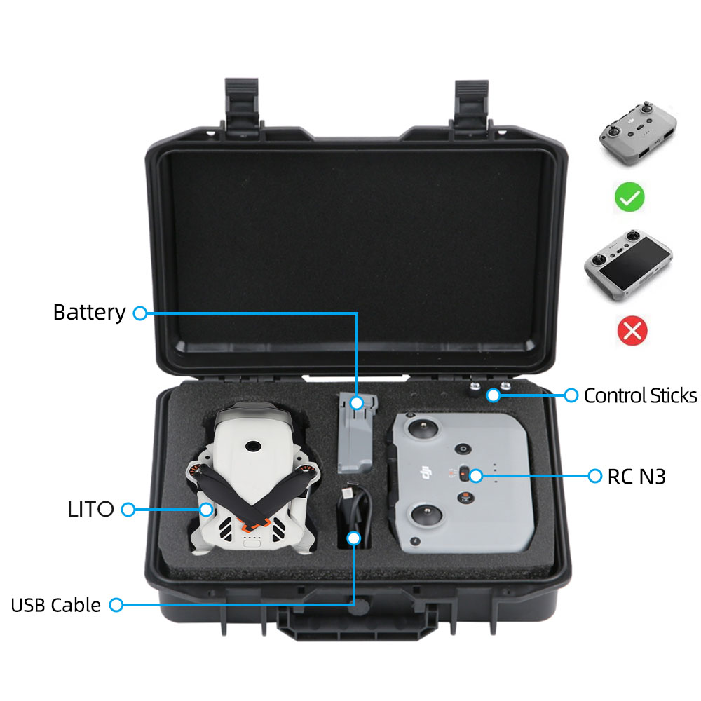 حقيبة حمل محمولة لـ DJI Lito 1 - مراجعة Drone Battery Case وسعره