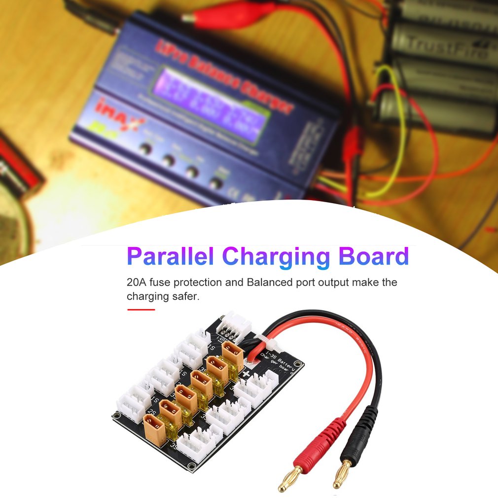 1S-3S 20A XT30 التوصيل يبو بطا - مراجعة Drone Battery Parallel Board وسعره