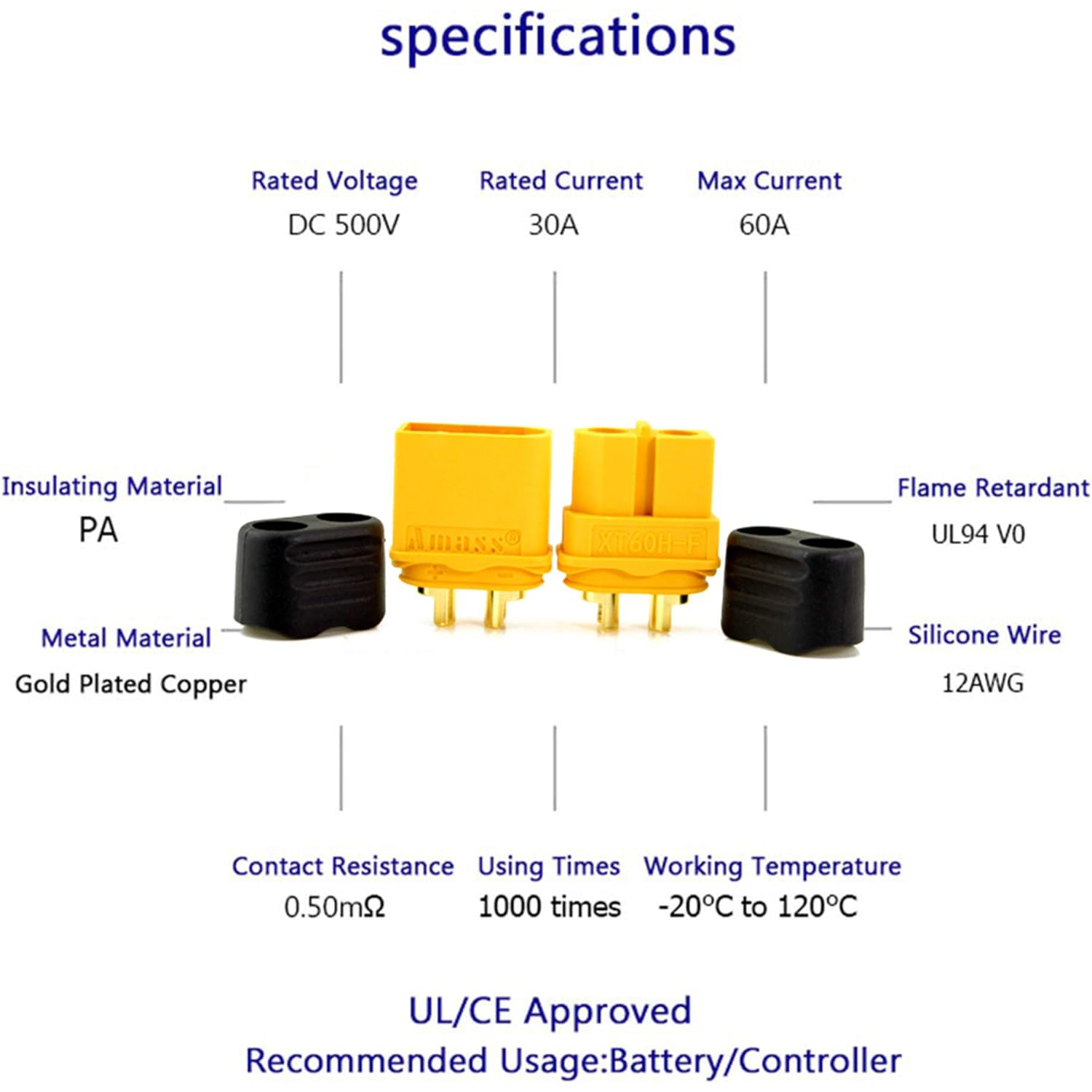 5 أزواج من موصلات XT60H مع غلا - مراجعة Drone Battery Connector وسعره