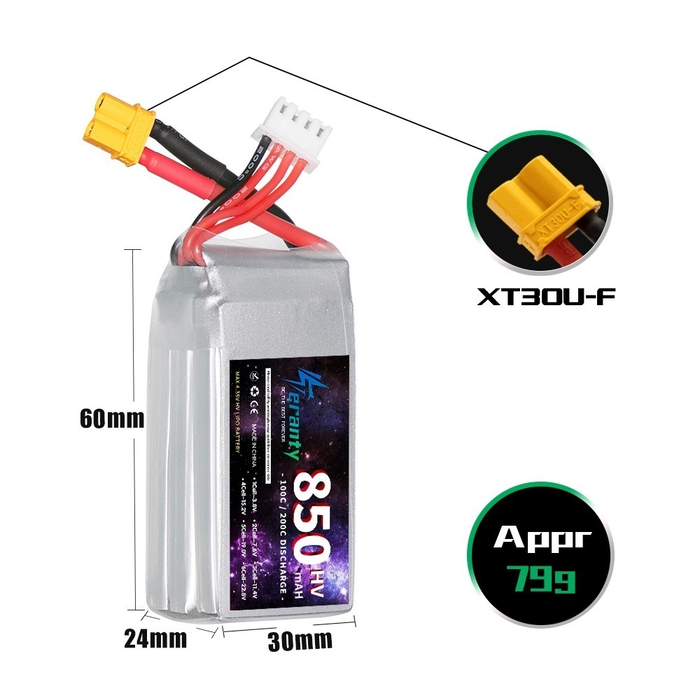 1/2/3 قطعة TERANTY 3S 11.4 فول - مراجعة Drone Battery 4S وسعره